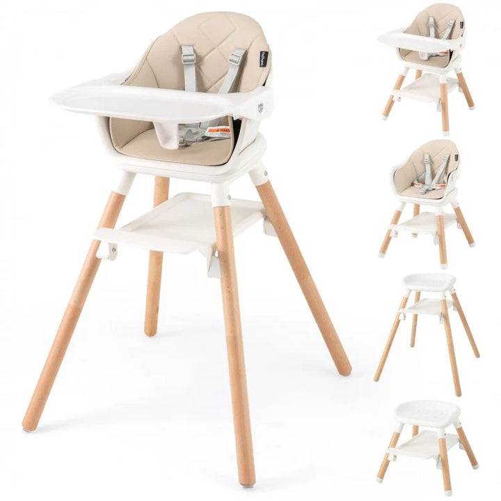6 In 1 Convertible Baby High Chair