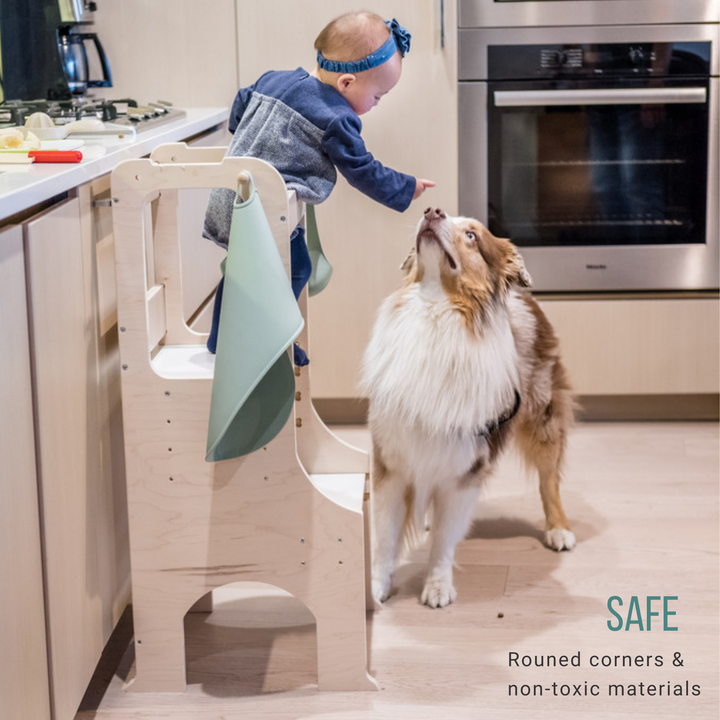 Adjustable Kitchen Helper \ Toddler Learning Tower - Made In Canada