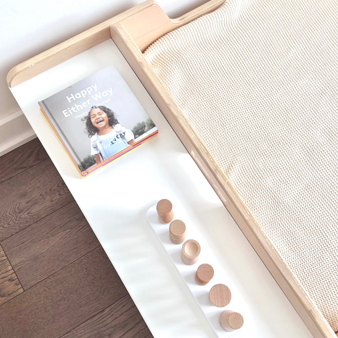 Montessori Floor Bed With Shelf (FULL) Made In Canada