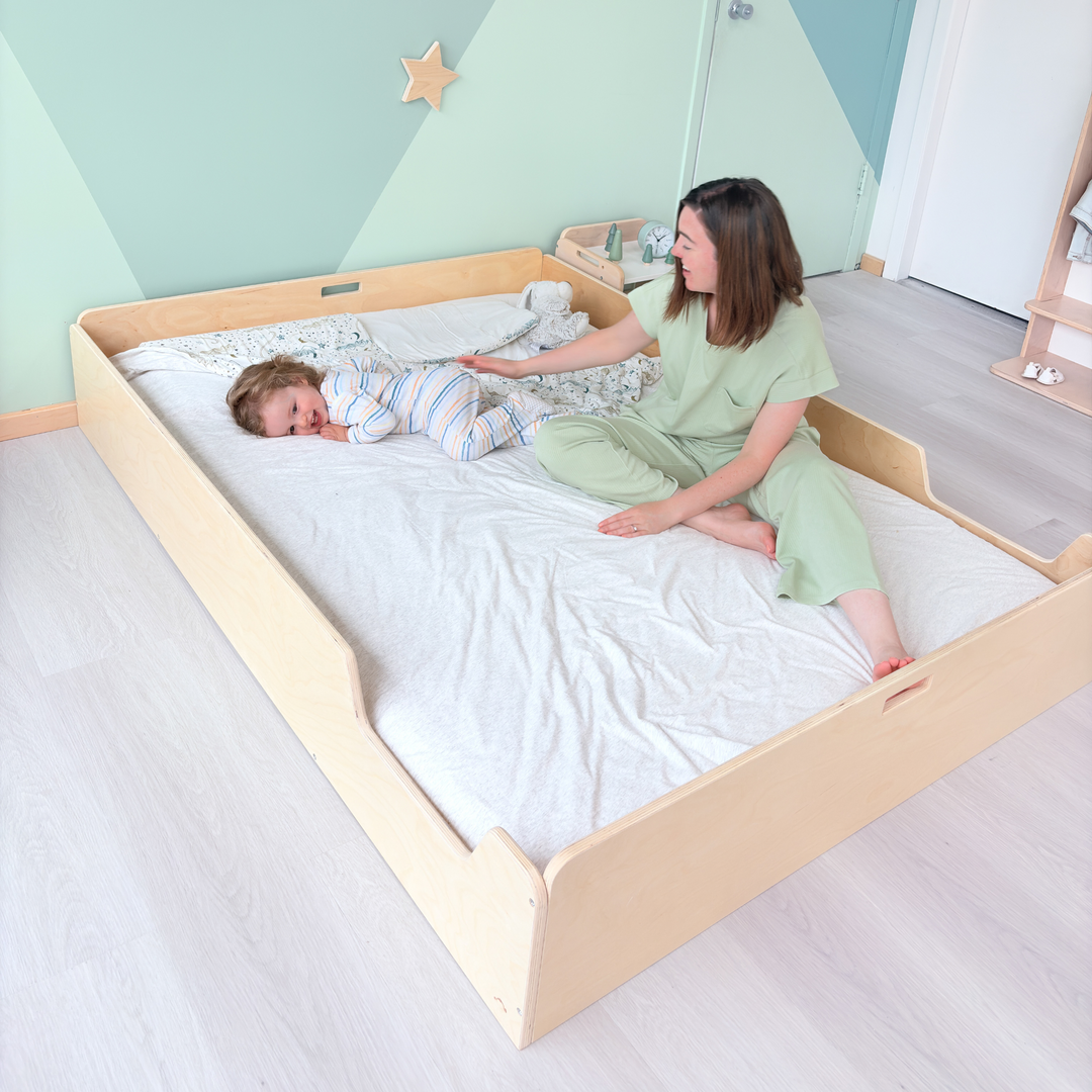 Montessori Floor Bed With Rails (FULL) Made In Canada