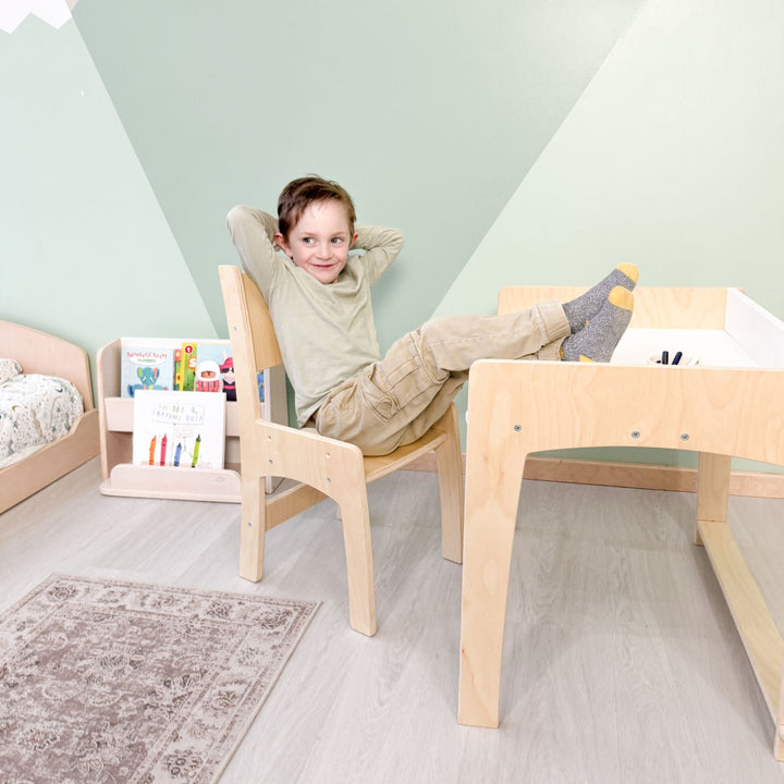 Kid Desk & Adjustable Chair - Made In Canada