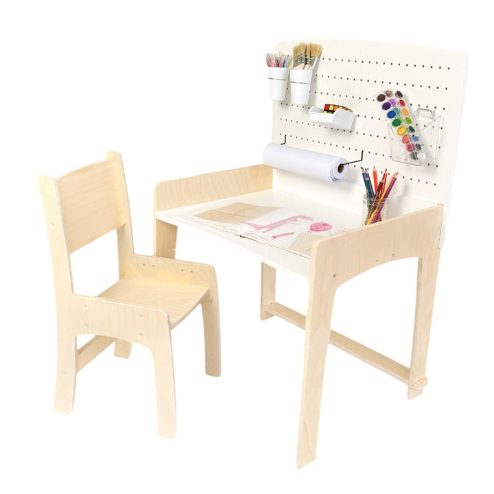 Kid Desk & Adjustable Chair - Made In Canada