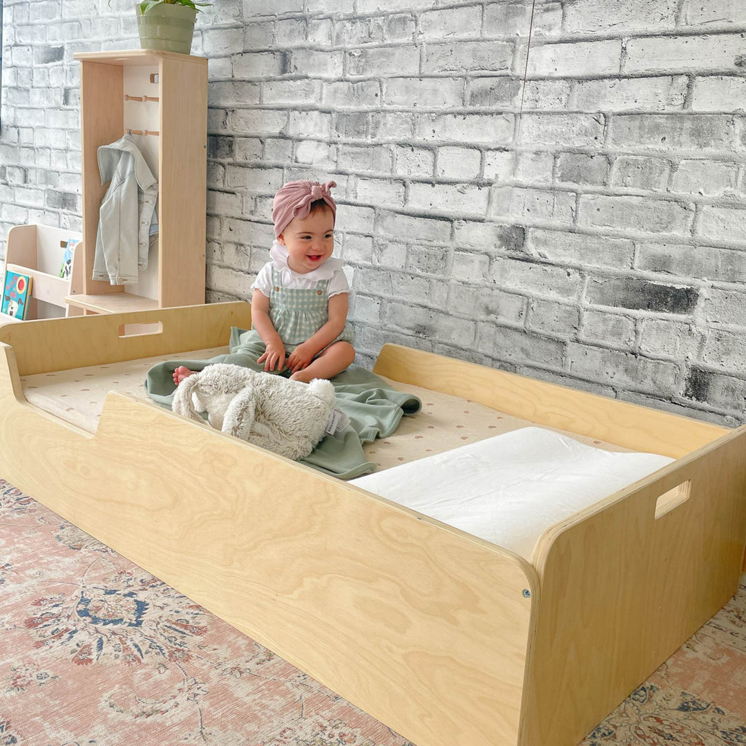 Montessori Floor Bed with Rails (Twin) Made In Canada