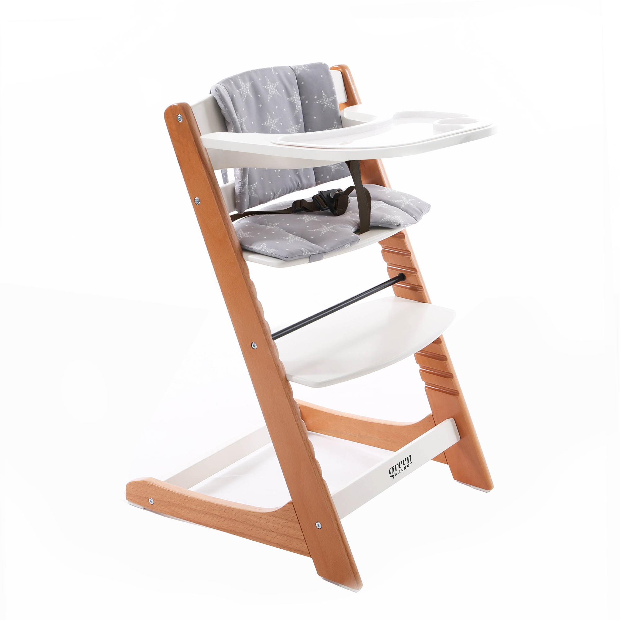 Infant wooden feeding chair with tray deals