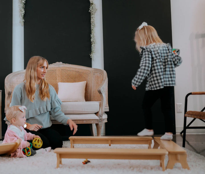 Wooden Balance Beam for Kids – Montessori Gross Motor Balance Toy (Made in Canada)