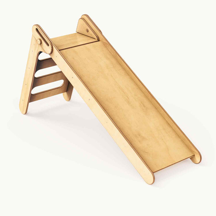 Collapsible Wooden Pikler Climbing Ramp & Slide – Made in Canada