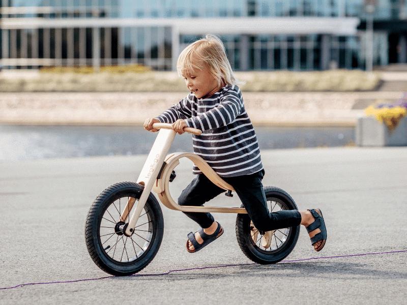 Toddler Biking With A Balance Bike