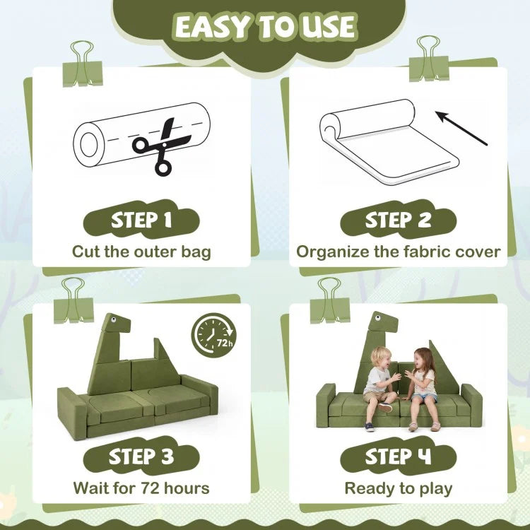 Modular Adventure Play Couch Sets for Kids