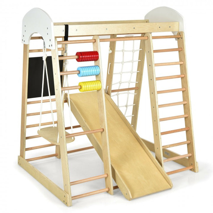 8 in 1 Wooden Jungle Gym For Kids