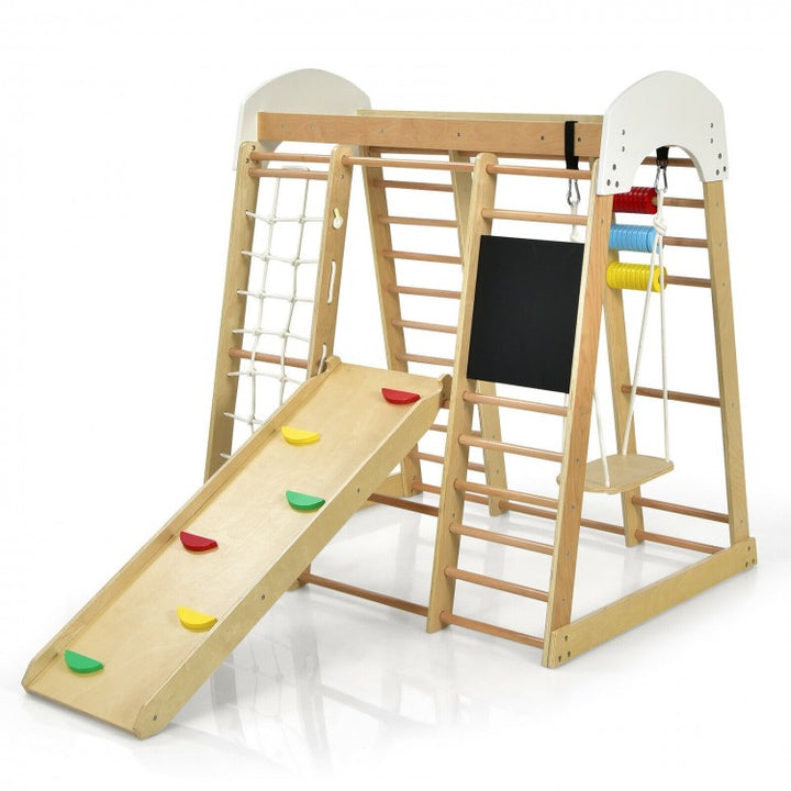 8 in 1 Wooden Jungle Gym For Kids