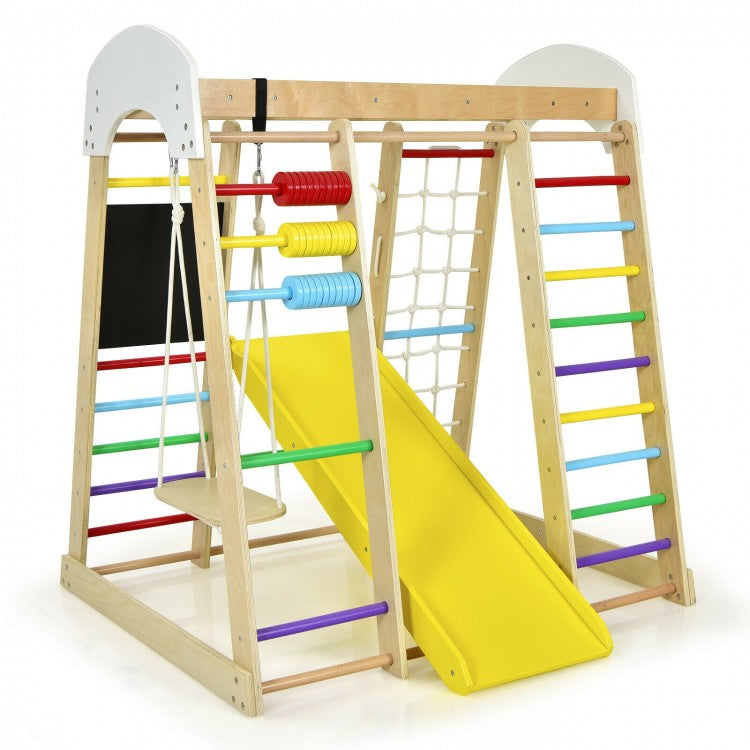 8 in 1 Wooden Jungle Gym For Kids