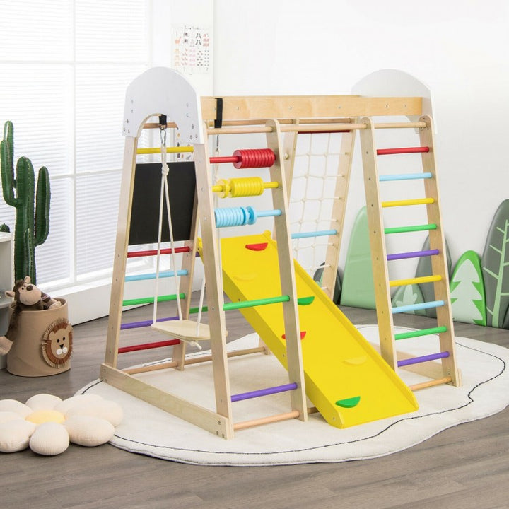 8 in 1 Wooden Jungle Gym For Kids