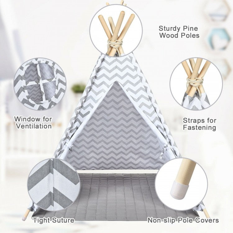 Portable Kids TeePee Tent