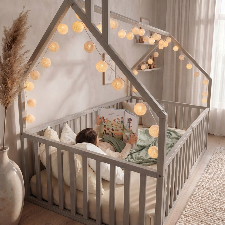 KAI House Bed with High Railings