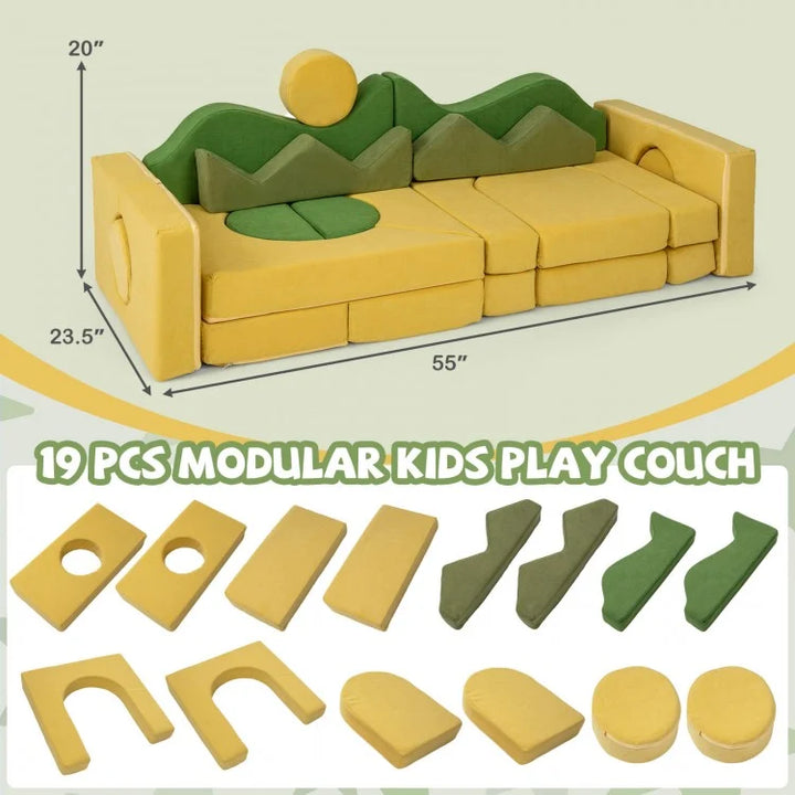 Modular Adventure Play Couch Sets for Kids