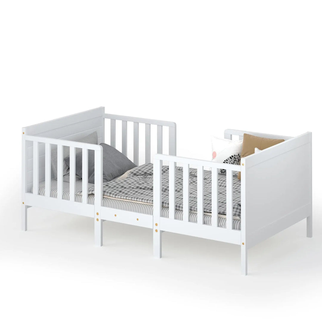 White 2-in-1 Convertible Kids Bed