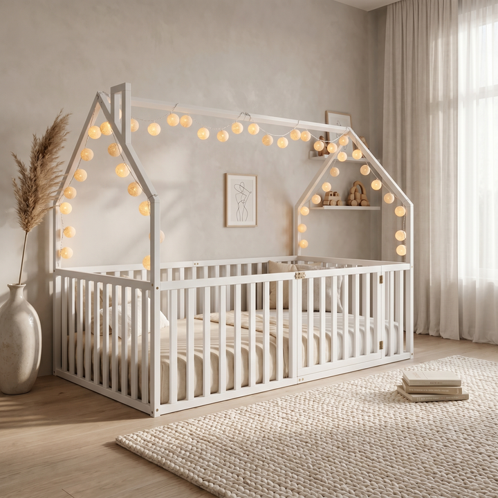 KAI House Bed with High Railings