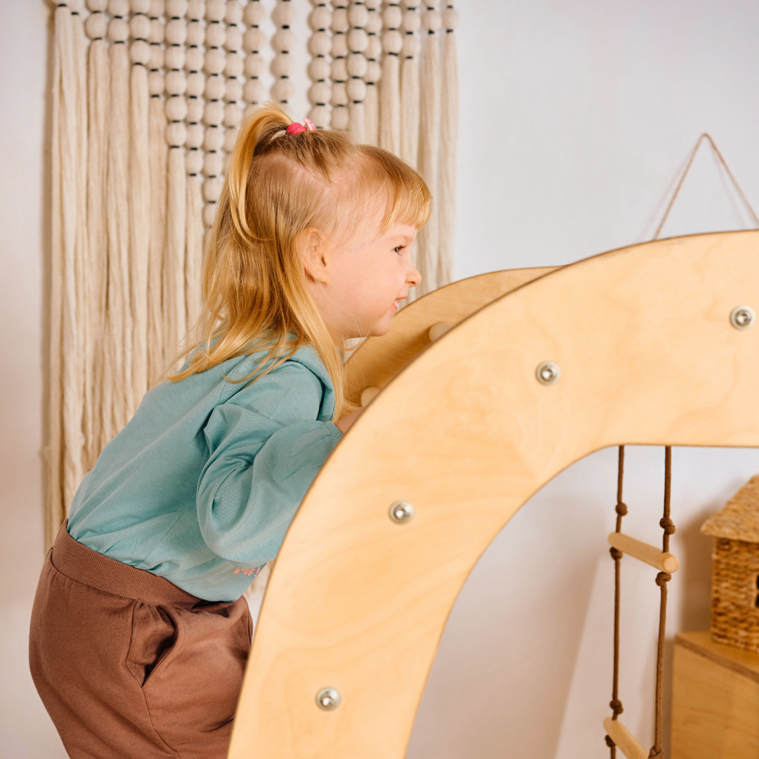 7 In 1 Indoor Playground for Toddlers + Swings Set + Slide Board + Art Set