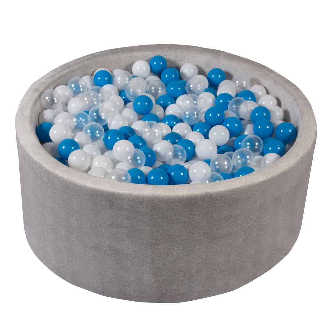 Gray Ball Pit For Toddlers With Balls