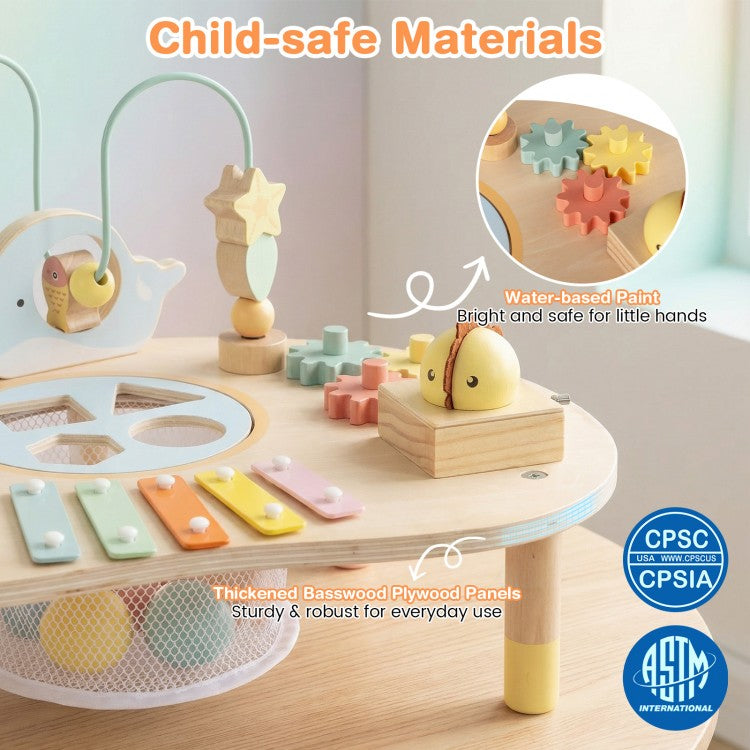 7-in-1 Toddler Activity Table | Sensory Toy for 18 Month+