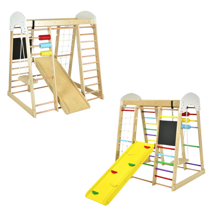 8 in 1 Wooden Jungle Gym For Kids