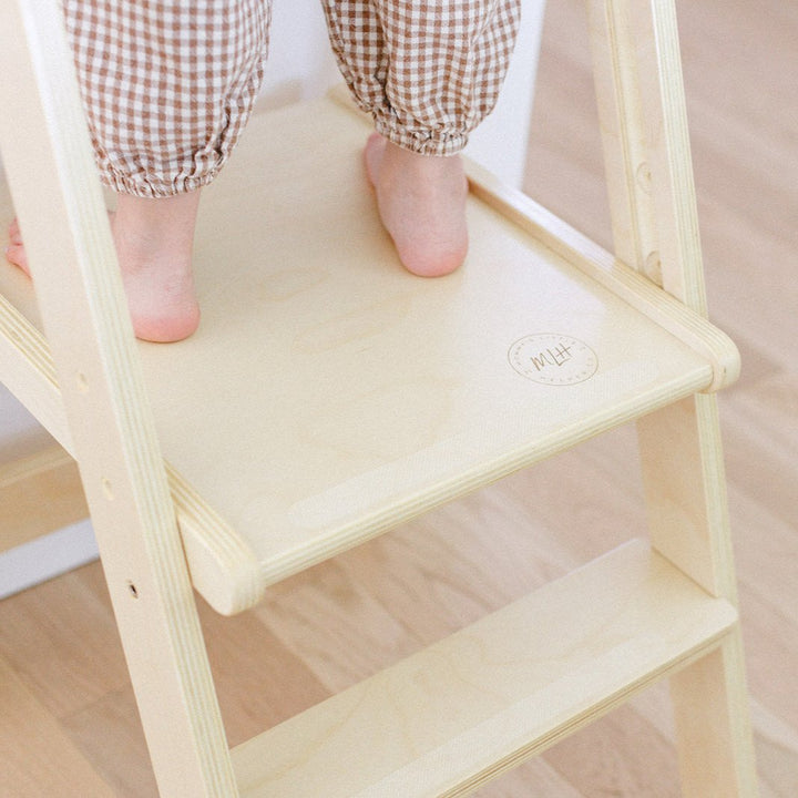 Adjustable Natural Fold N' Store Learning Tower - MLHCo