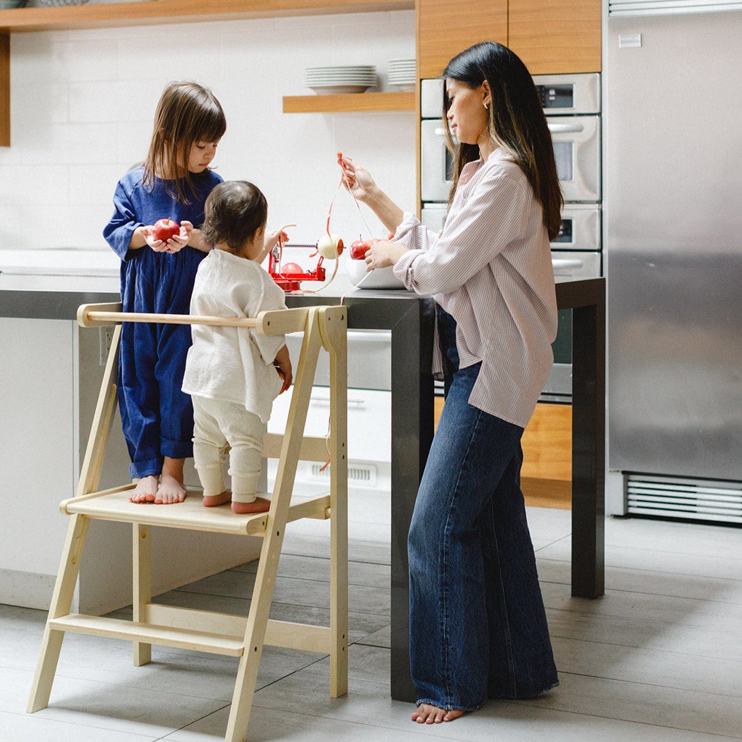 Adjustable Double Wide Fold N' Store Learning Tower - MLHCo