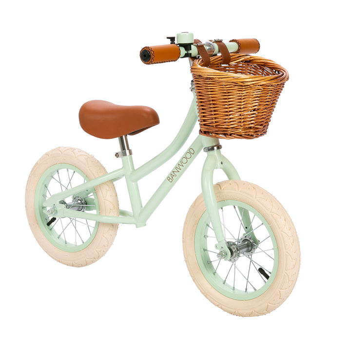 Banwood First Go balance bike Pale Mint, side view
