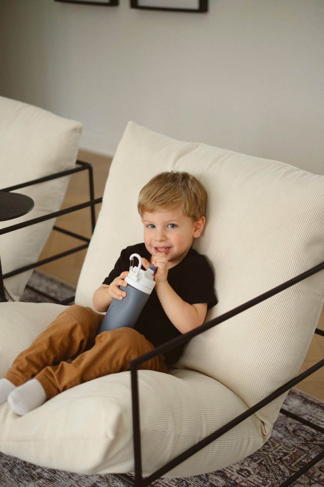 Kids Silicone Water Bottle 450ml - Leak-Proof & BPA-Free