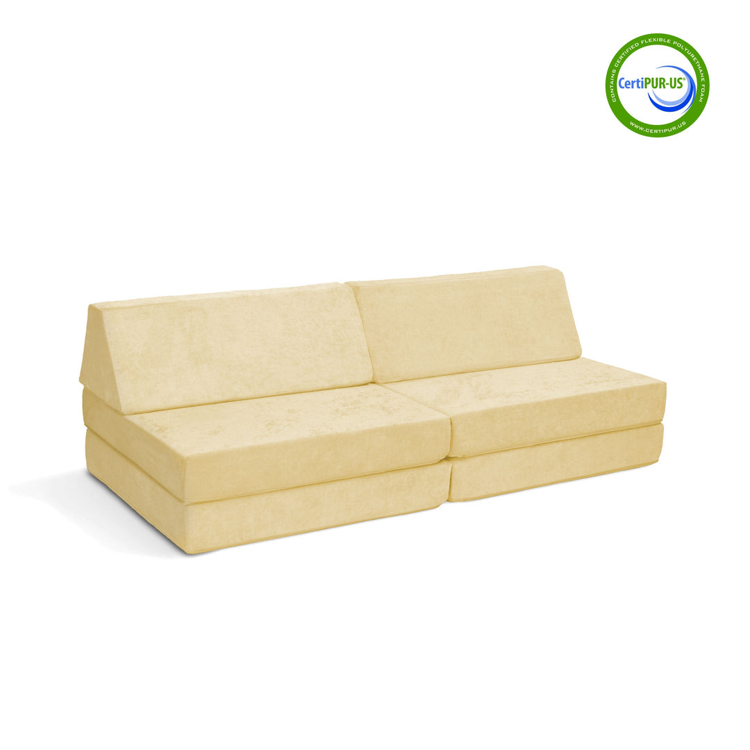 The Coconut Play Couch in Buttercream Dream