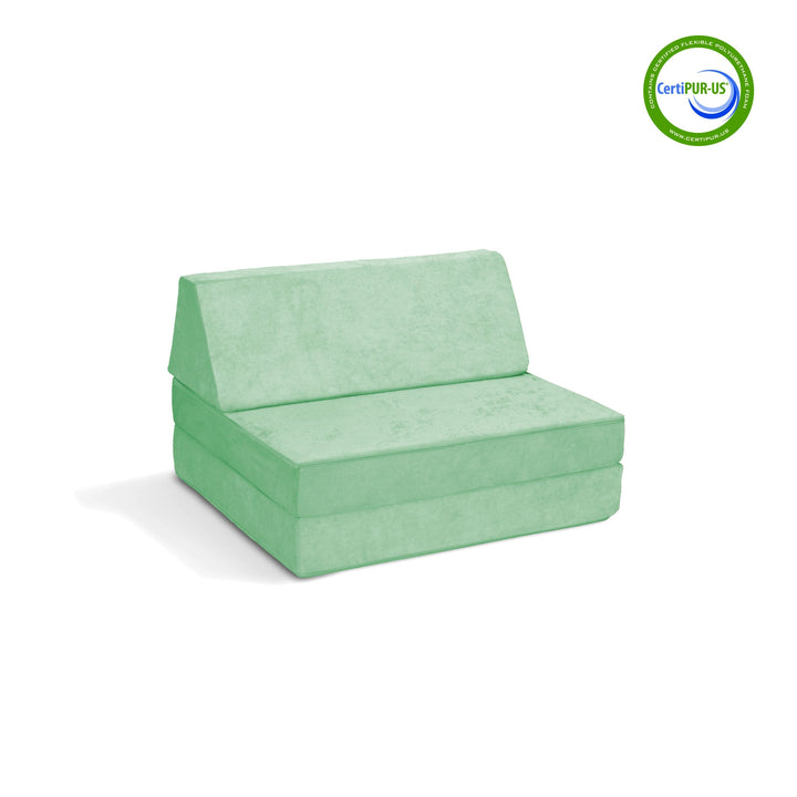 The Half-Coconut Play Couch in Misty Mint