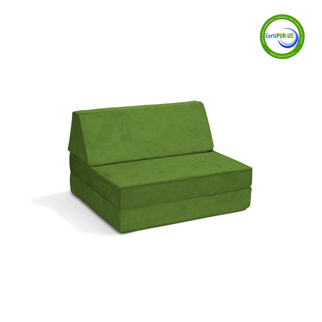The Half-Coconut Play Couch in Matcha Cha-Cha