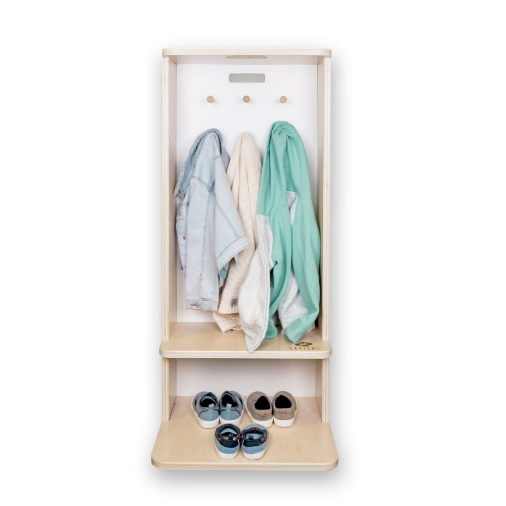 Montessori Cubby Coat & Shoe Rack