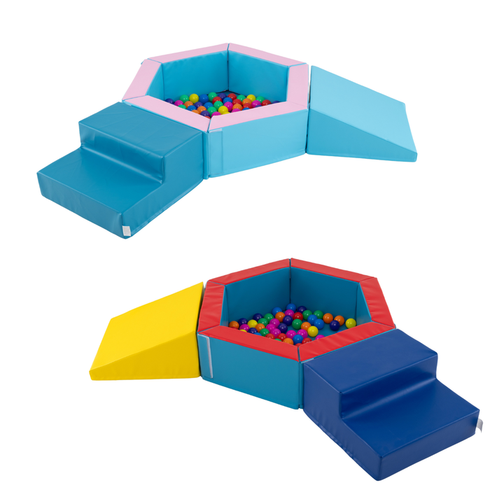 3-Piece Baby Ball Pit & Foam Climbing Blocks Set
