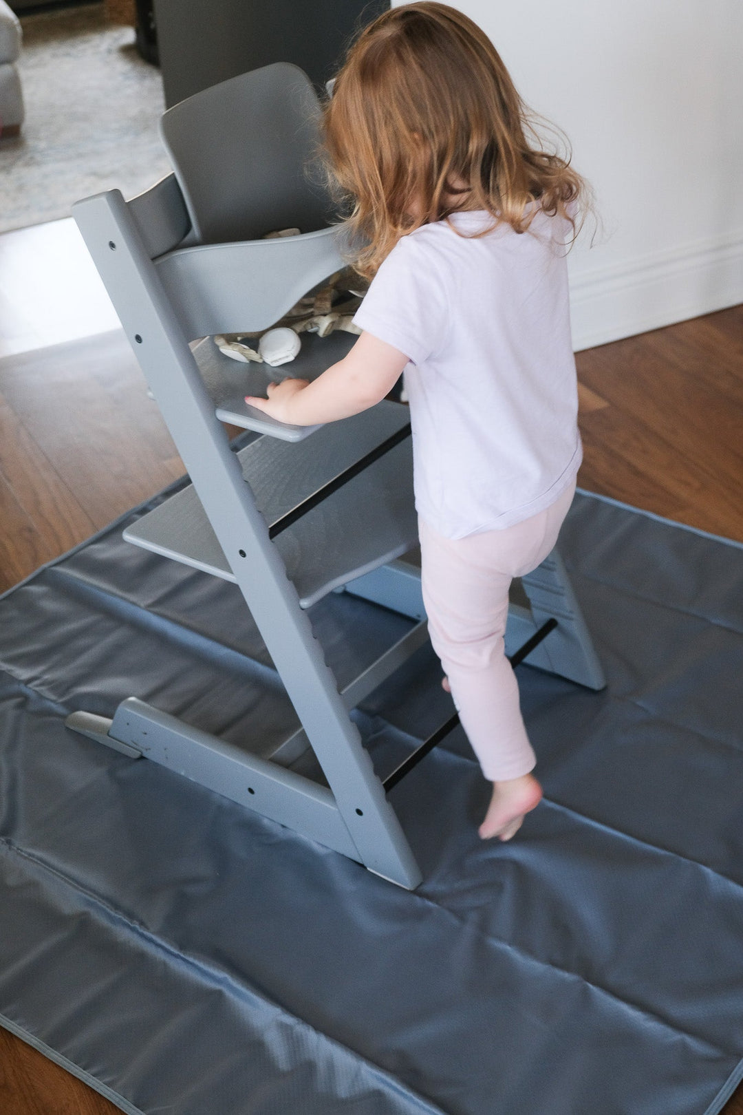 Multi-purpose waterproof baby play mat - Washable High Chair Splash Mat