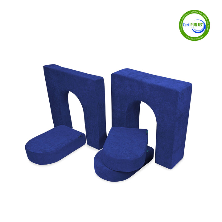 10" & 5" Walls & Doors Bundle (5 pieces) in Cosmic Cobalt