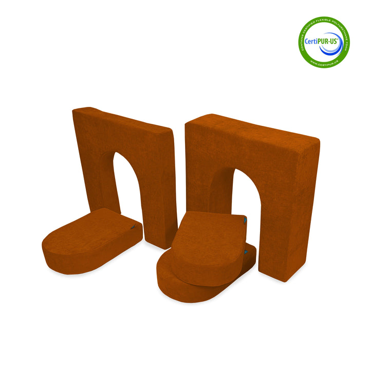 10" & 5" Walls & Doors Bundle (5 pieces) in Cinnamon Crunch