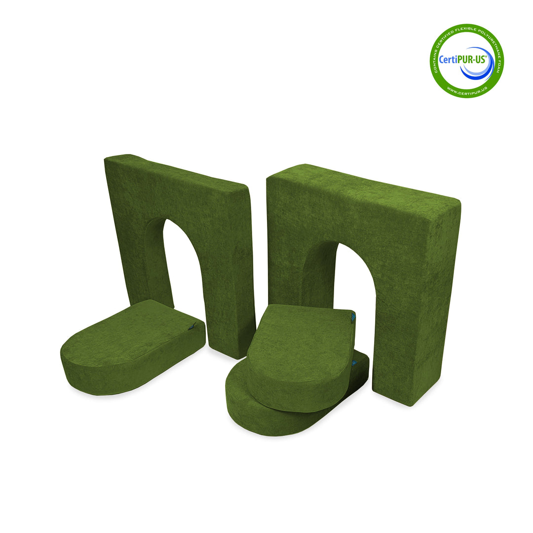 10" & 5" Walls & Doors Bundle (5 pieces) in Matcha Cha-Cha