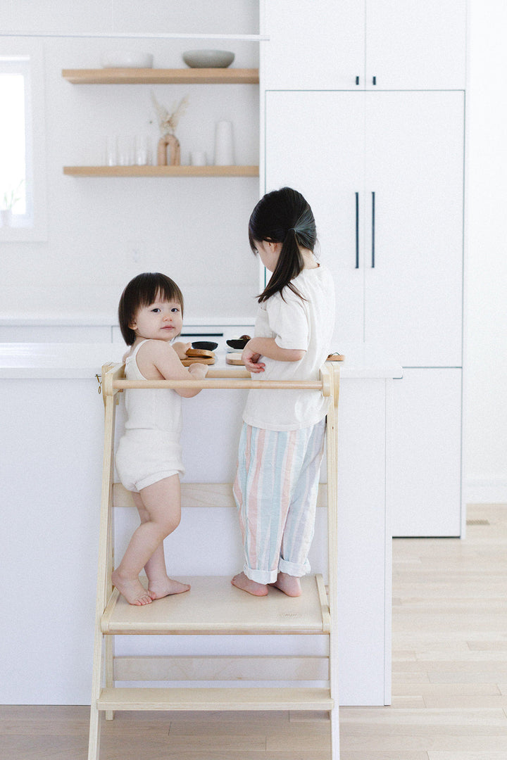 Adjustable Double Wide Fold N' Store Learning Tower - MLHCo