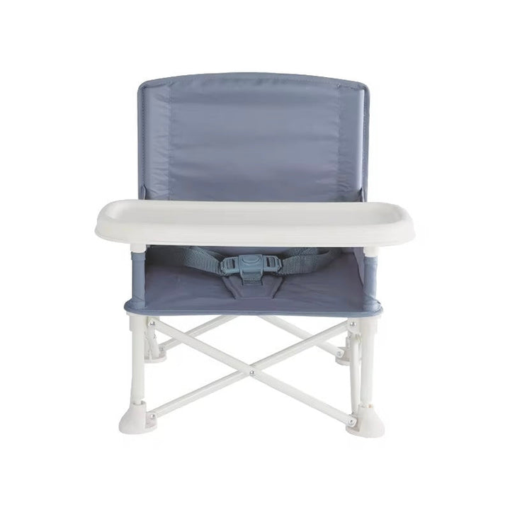 Portable Baby Chair | Camp Chair | Booster Seat With Removable Tray (Grey)