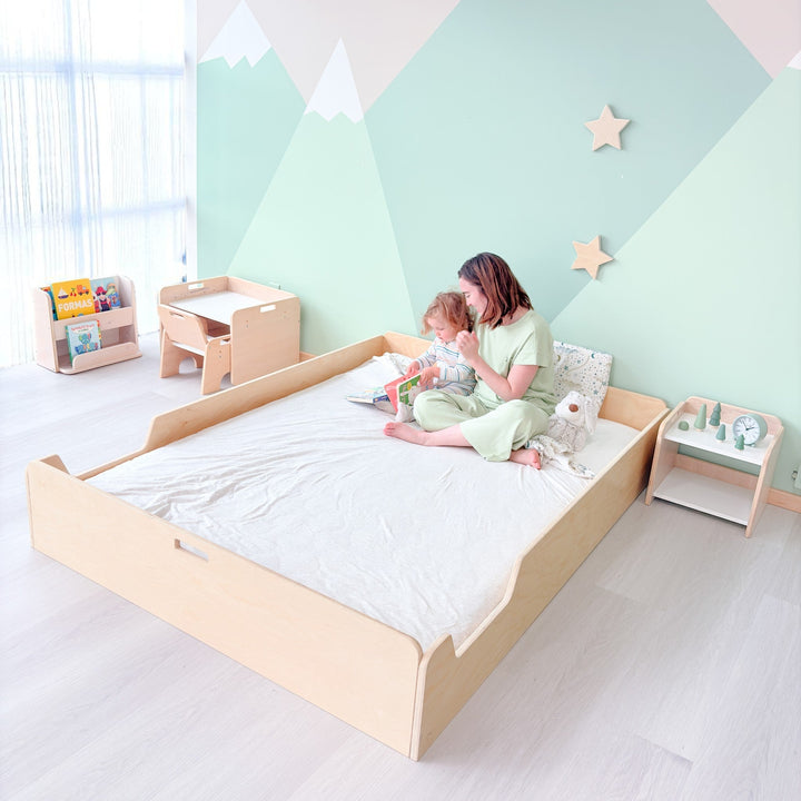 Montessori Floor Bed With Rails (FULL) Made In Canada