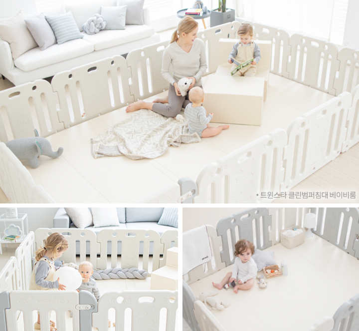 Ggumbi Lucky Star Bumper Play Room - Ivory (XXL)