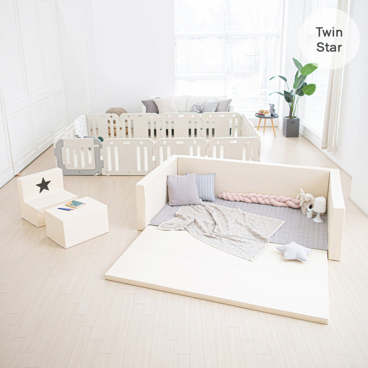 Ggumbi Lucky Star Bumper Play Room - Ivory (XXL)