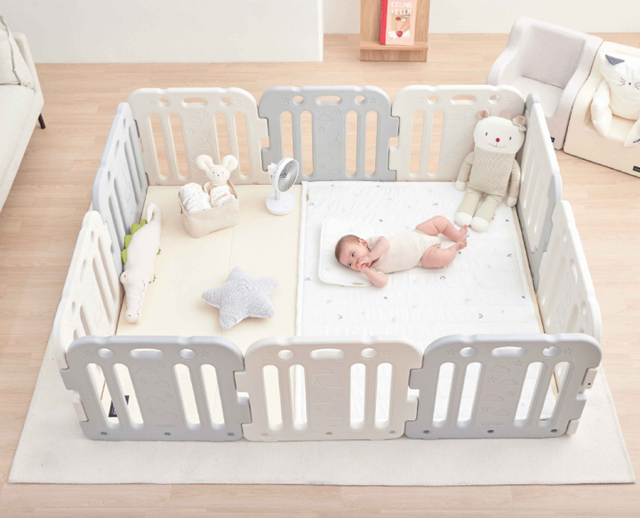 Ggumbi Lucky Star Bumper Play Room - Ivory (XL)