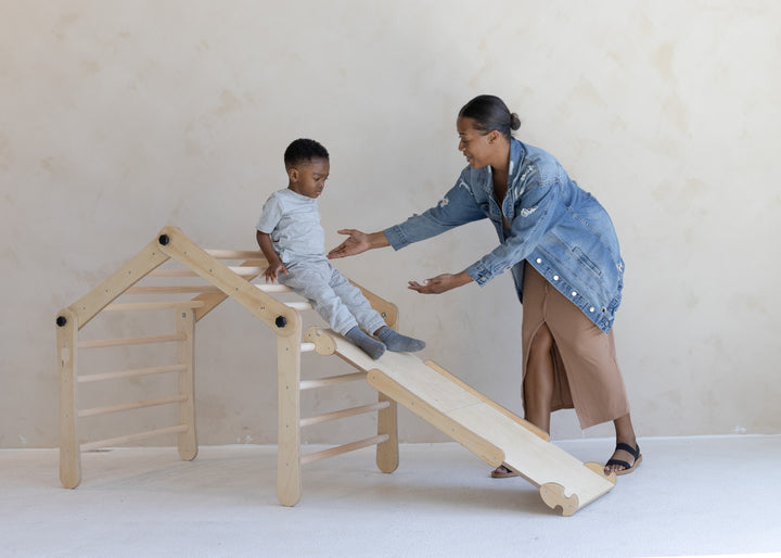 BUNDLE - Transformable Pikler Triangle & Reversible Ramp