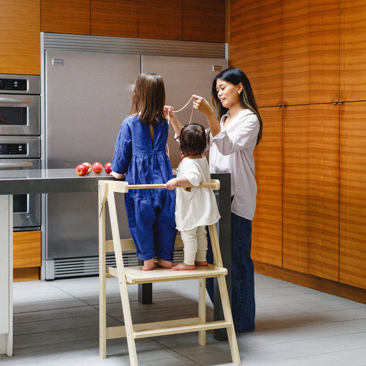 Adjustable Double Wide Fold N' Store Learning Tower - MLHCo