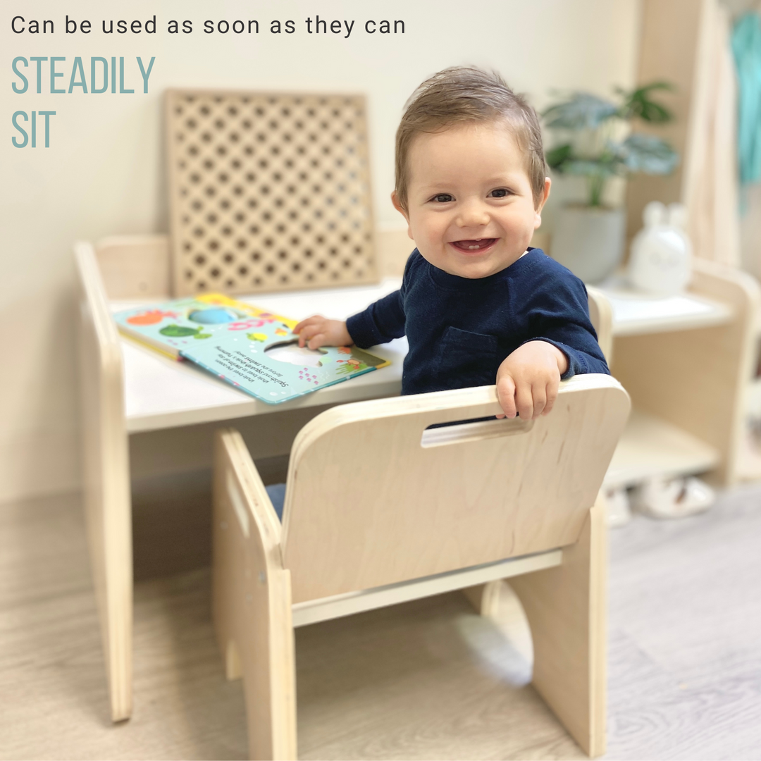 Montessori Table and Chair Adjustable Height
