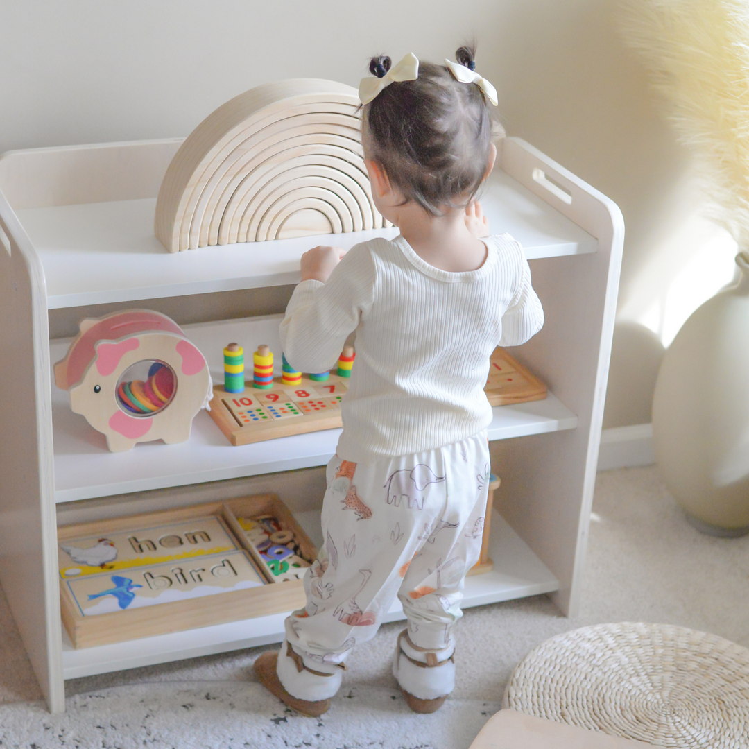 Montessori Organization Shelf