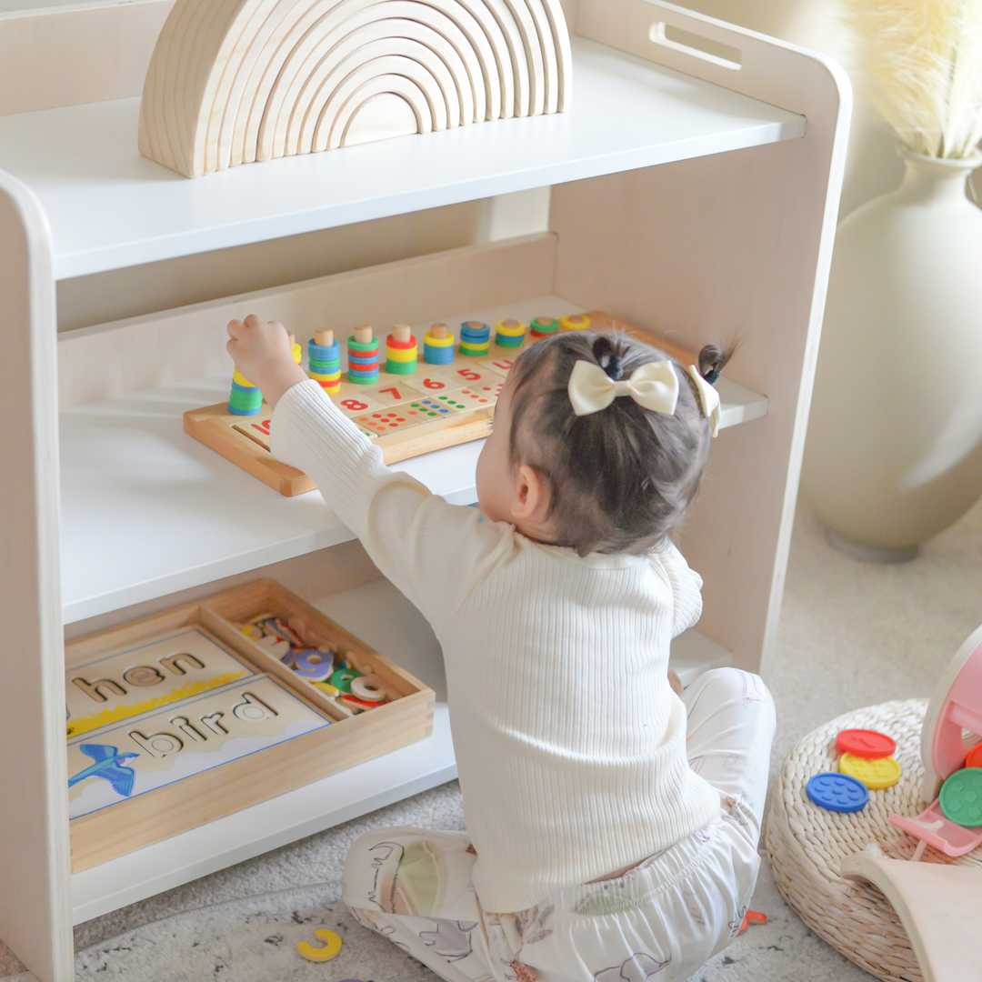 Montessori Organization Shelf