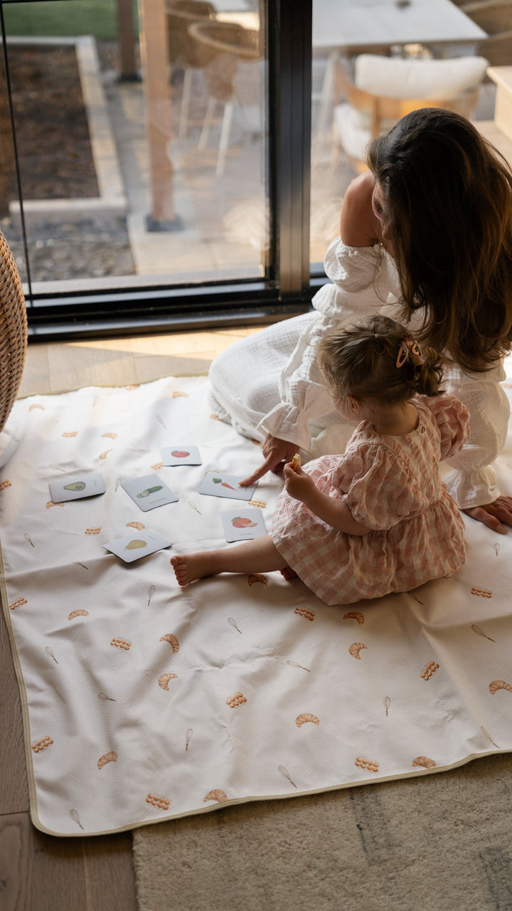 Multi-purpose waterproof baby play mat - Washable High Chair Splash Mat